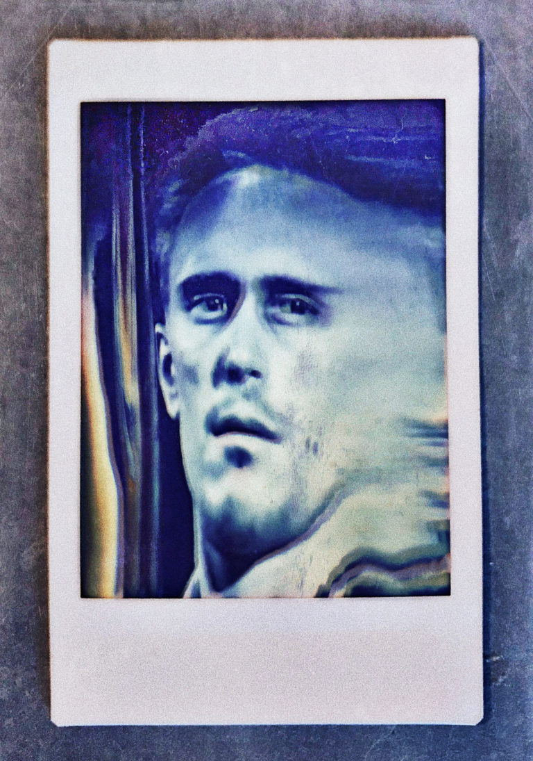 Victor V. Gurbo's photograph of an instax image of Robert Duvall playing Boo Radley