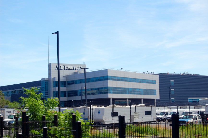 Picture of the New York Post printing facility in the Bronx, where many of the paper's iconic headlines are put to paper.
