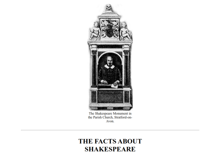 Cover of "The Facts About Shakespeare" (1927). In my article on fact-checking reform, I humorously suggest that the two authors would have been good Shakespeare fact-checkers.