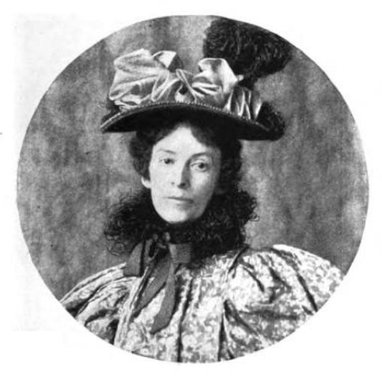 Laura Coombs Hills, a famous American painter known for her miniatures, pictured in 1899.