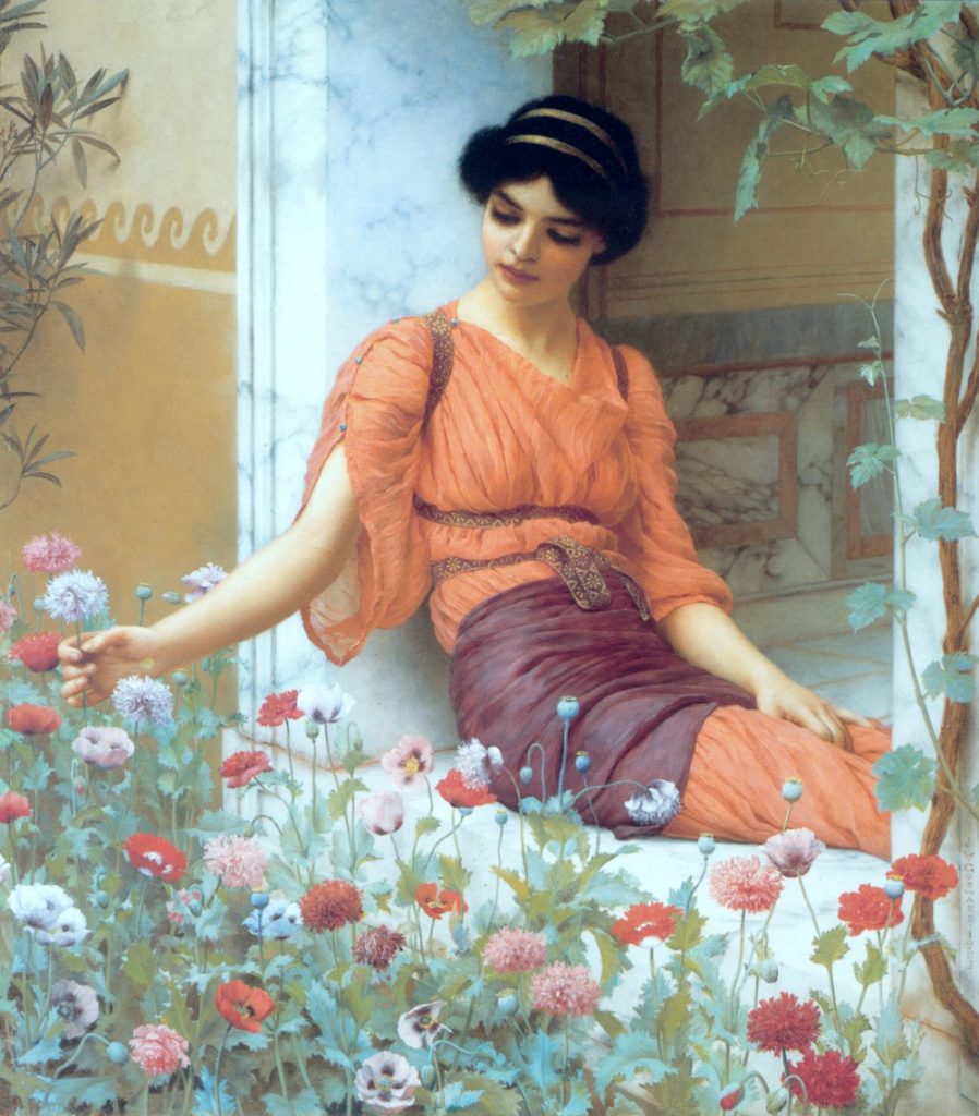 "Summer Flowers" by John William Godward (1903)