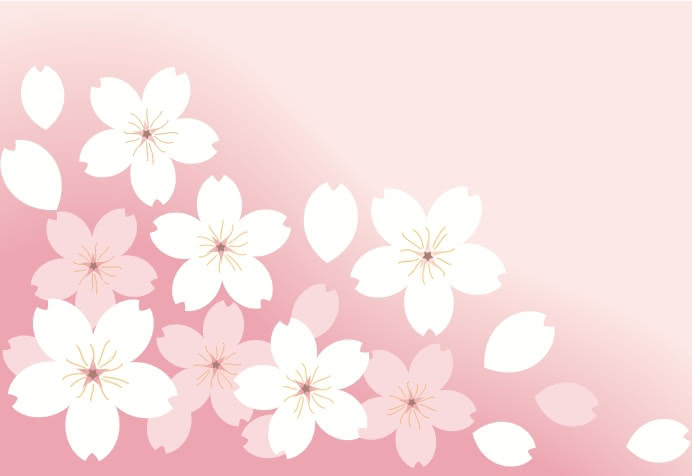 Public domain image of sakura flowers on a pink background. Clipped from Openclipart (public domain).