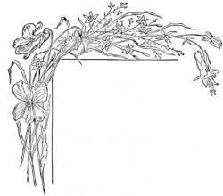 A flower border that accompanied a poem called "Memorial Day Flowers" in an 1880 issue of Harper's Young People.