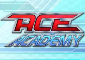 Logo for the ACE Academy visual novel.