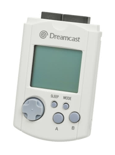 Public domain image of a Dreamcast VMU.