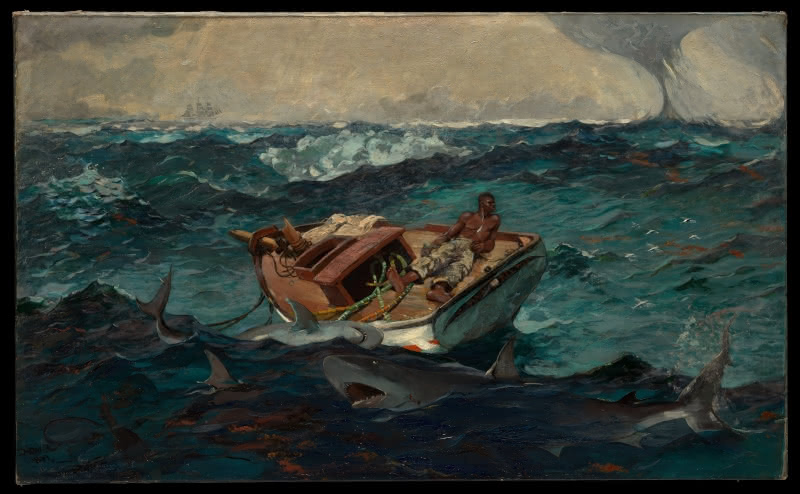 Winslow Homer's Gulf Stream painting.