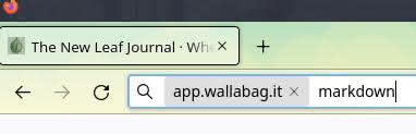 Custom search engine for Wallabag with shortcut.