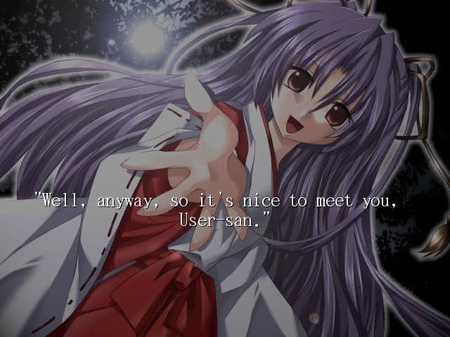 Chisato speaks to the player in Visions from the Other Side.