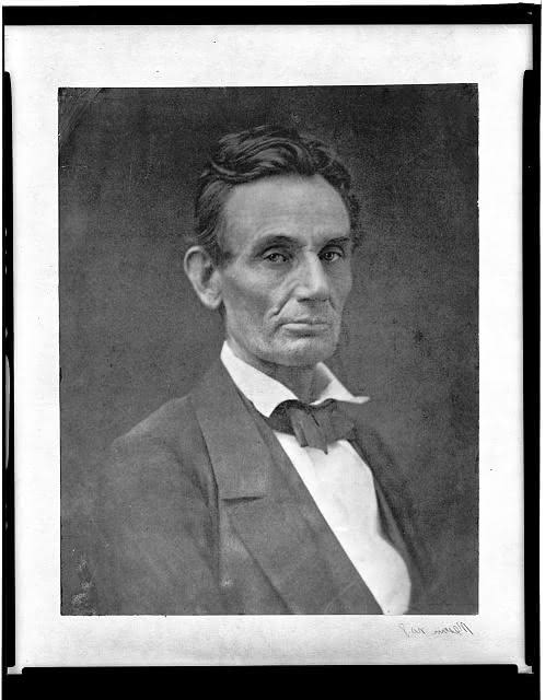 1859 photograph of Abraham Lincoln.