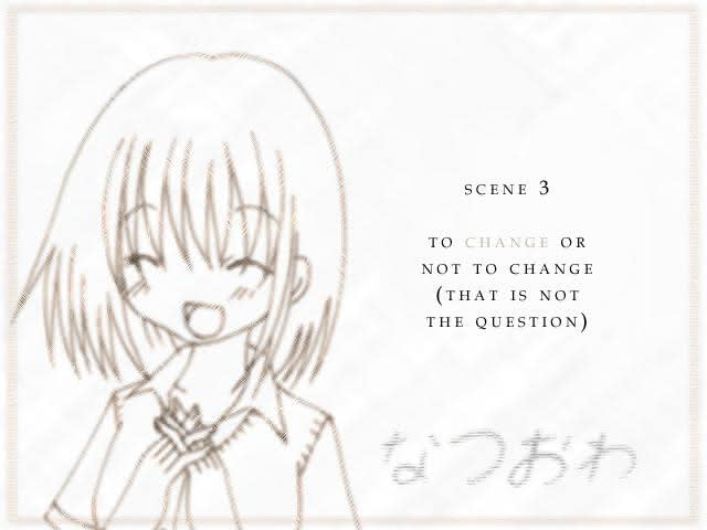 Scene 3 chapter card of At Summer's End visual novel.