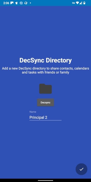 Adding a DecSync directory in DecSync CC.