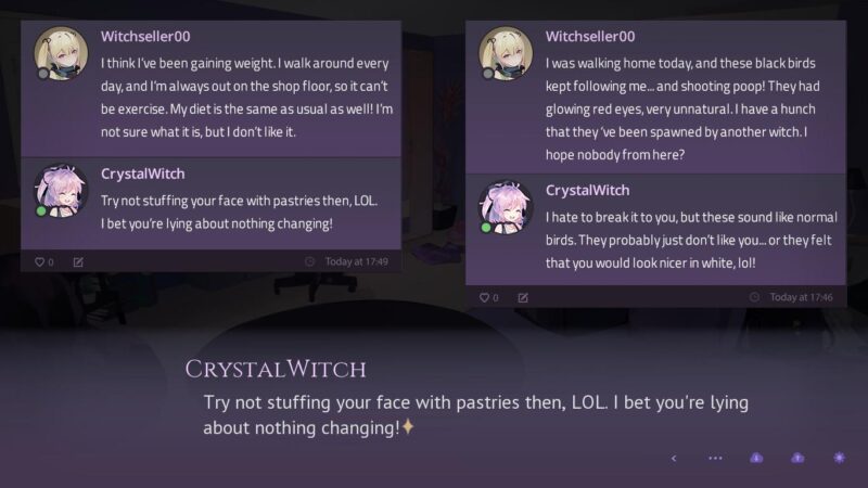 Crystal posting mean replies to Witchseller00 on a witch forum in response to Witchseller00 pointing out a flaw in her recipe.